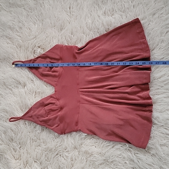 Free People Never Let You Go Ribbed Grommet Tie Back Peplum Spaghetti St… - Picture 6 of 9